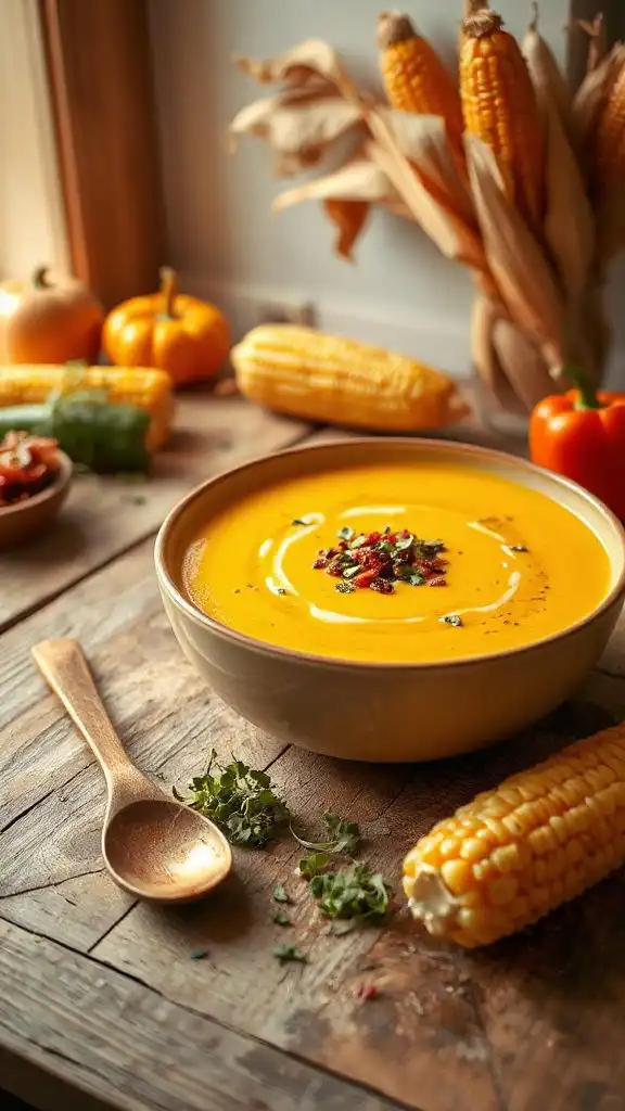 nutritious corn vegetable soup