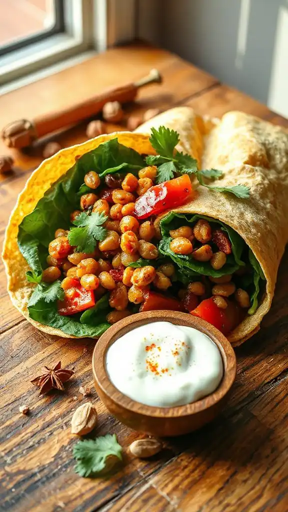 nutritious curry lentil wrap nutritious curry lentil wrap