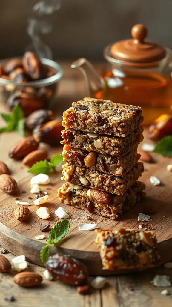 nutritious date and nut bars