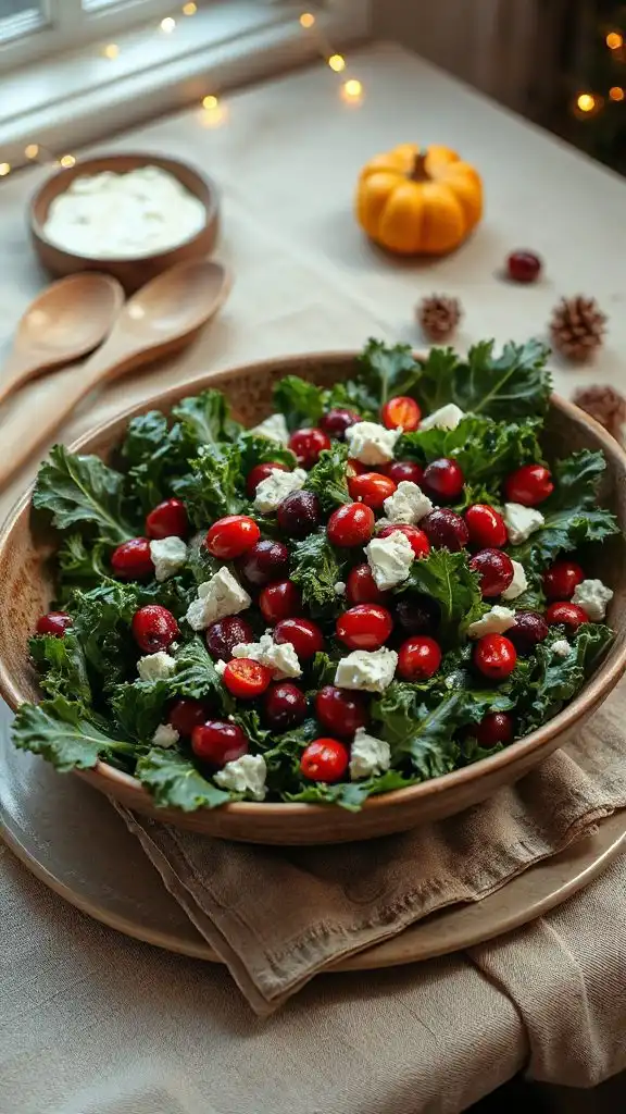 nutritious fall kale salad