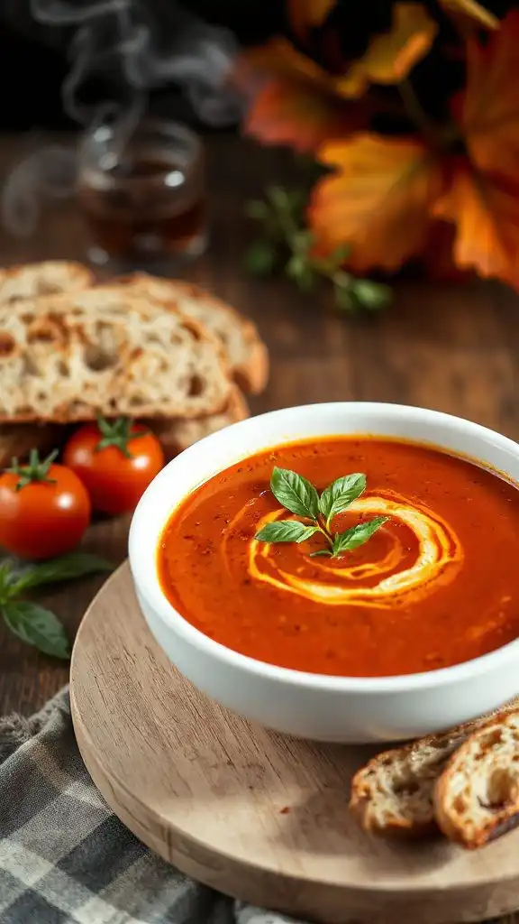 nutritious fire roasted tomato soup