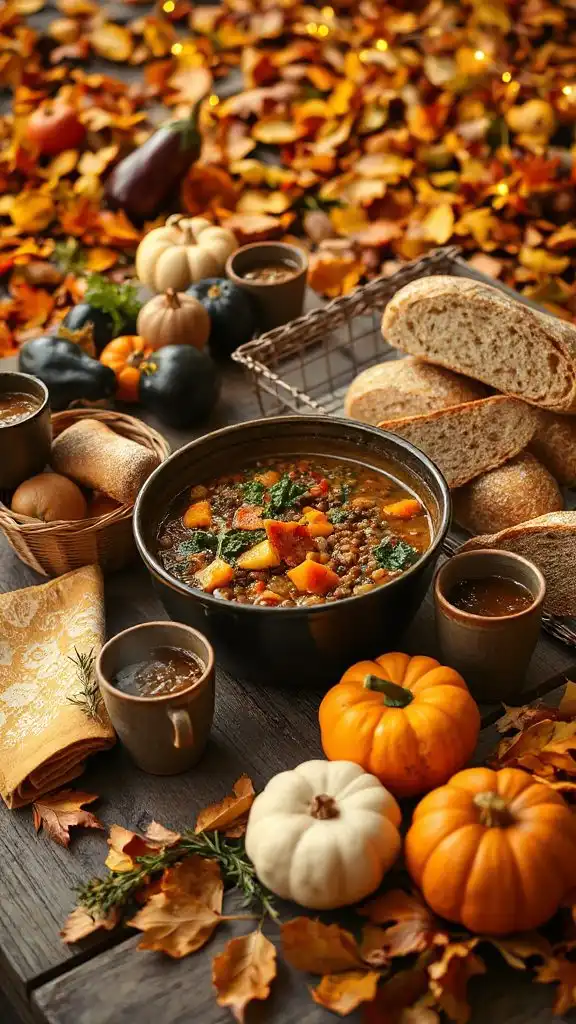 nutritious lentil vegetable soup