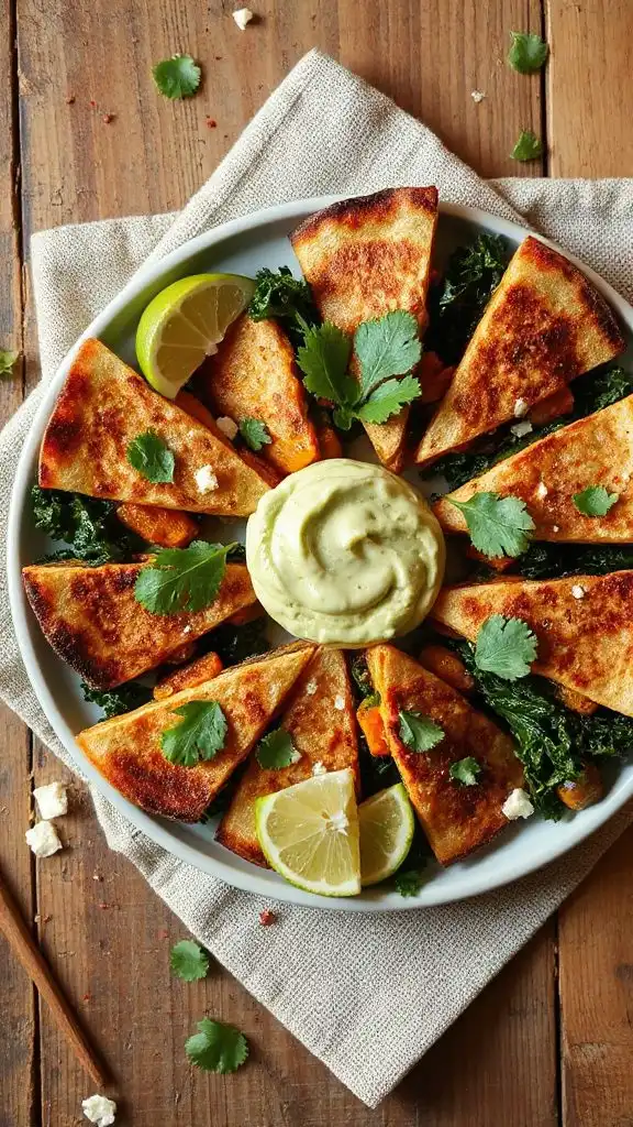 nutritious quesadillas with avocado