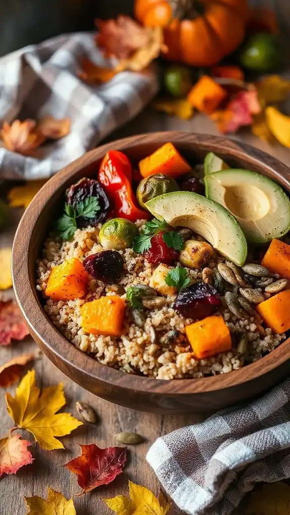 nutritious quinoa vegetable bowl