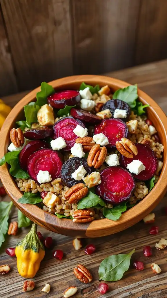 nutritious roasted beet salad