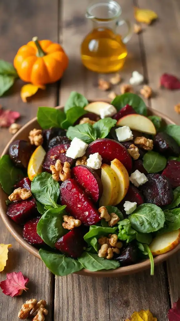 nutritious roasted beet salad