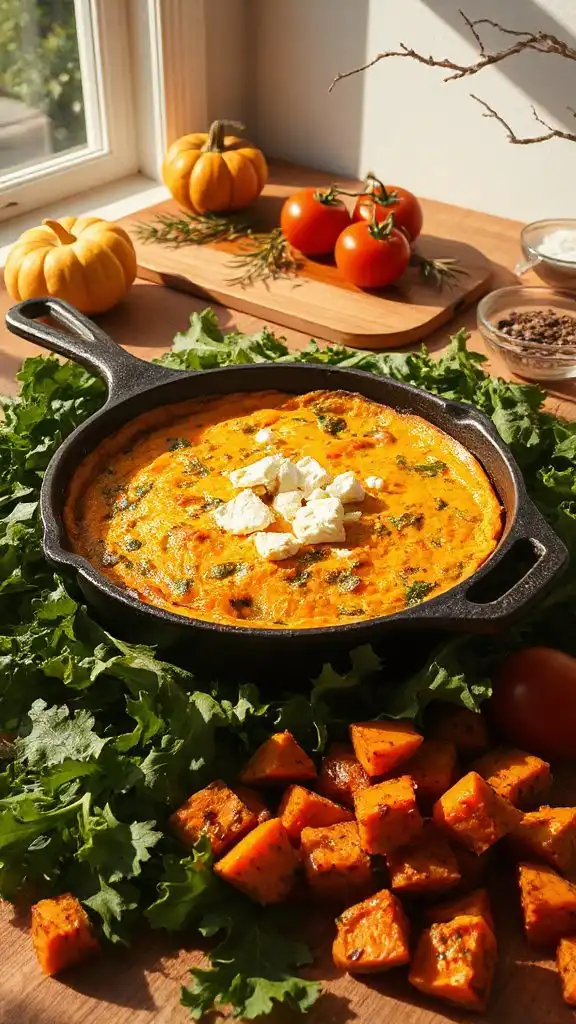 nutritious sweet potato frittata