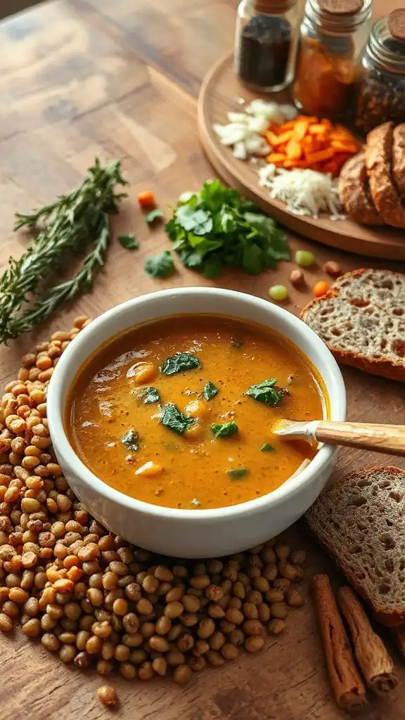 nutritious turkey lentil soup