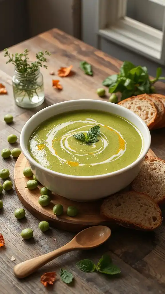 nutritious vegan pea soup