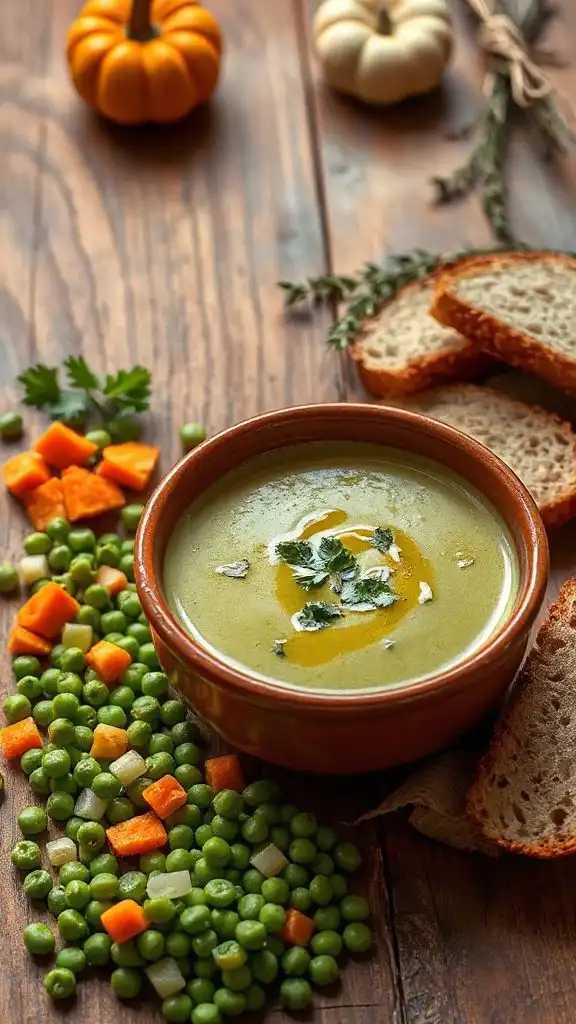 nutritious vegetable split pea soup