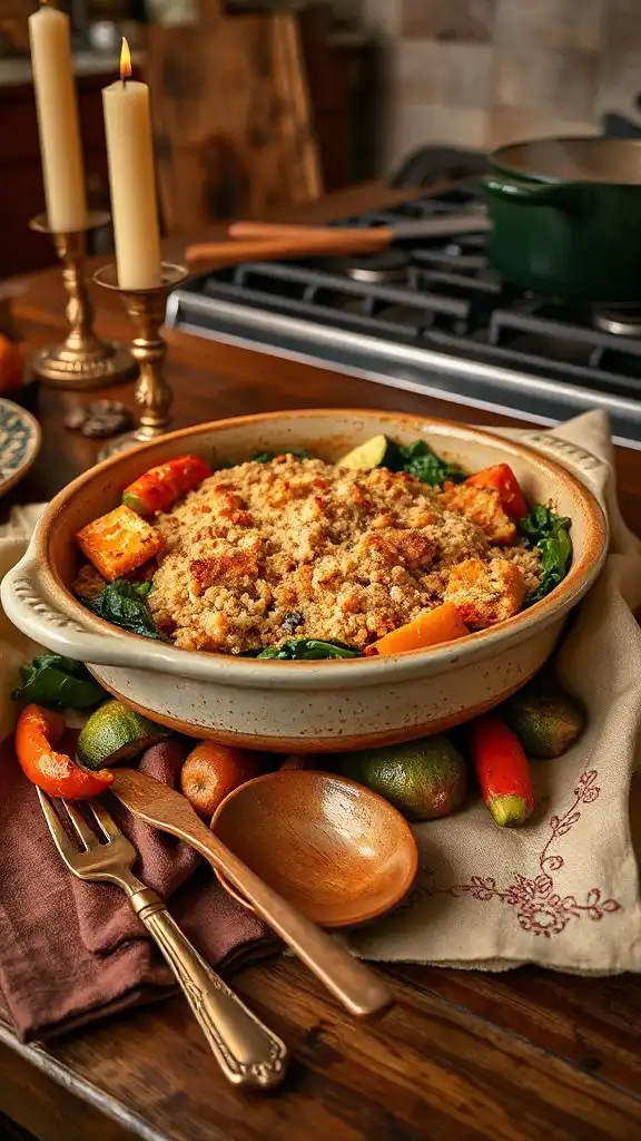 nutritious veggie quinoa casserole