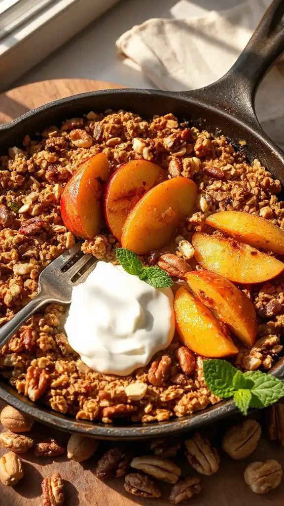 nutty apple granola bake