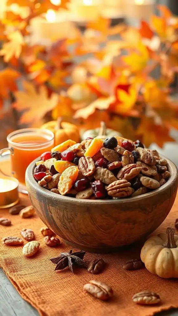 nutty autumn snack mix