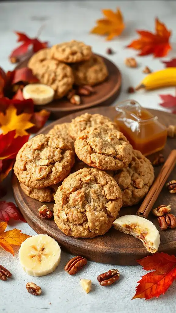 nutty banana oatmeal cookies nutty banana oatmeal cookies
