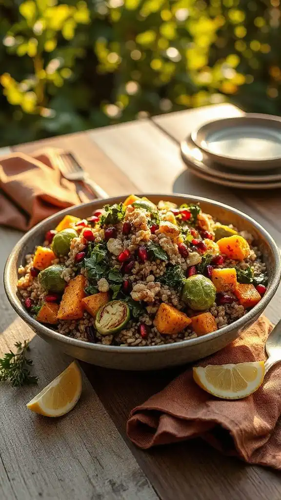 nutty brown rice salad