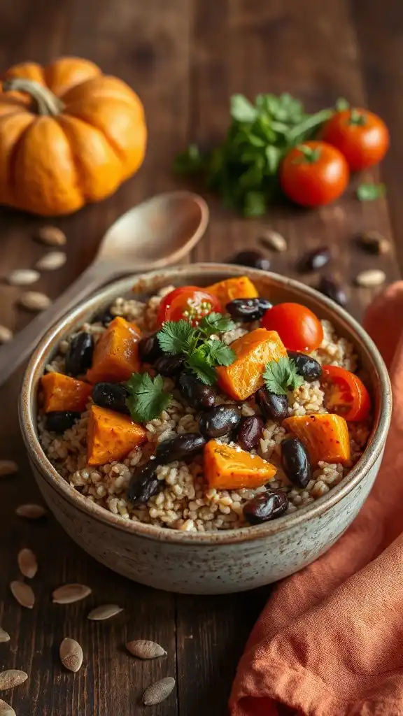 nutty farro with sweetness