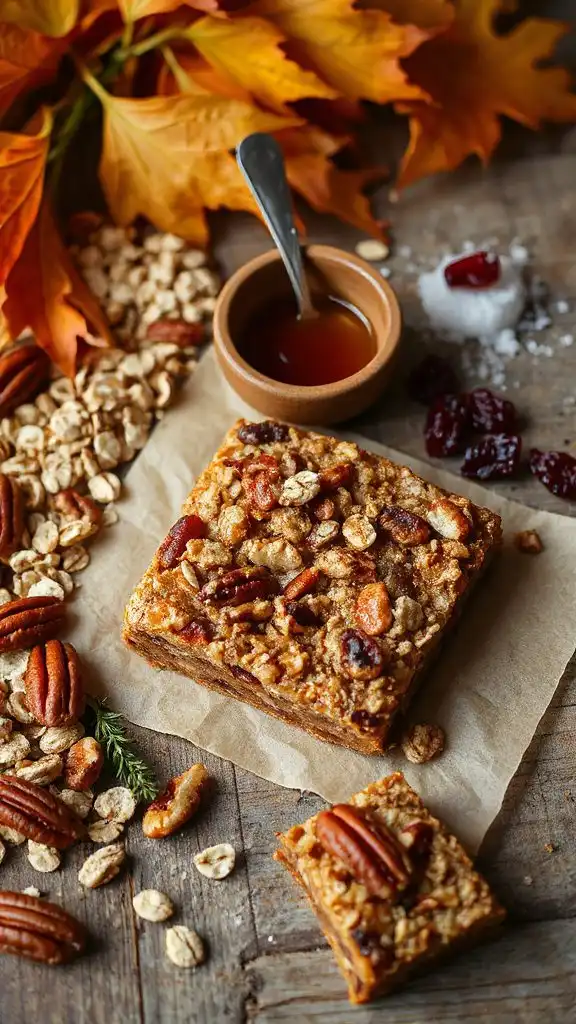 nutty maple snack bars