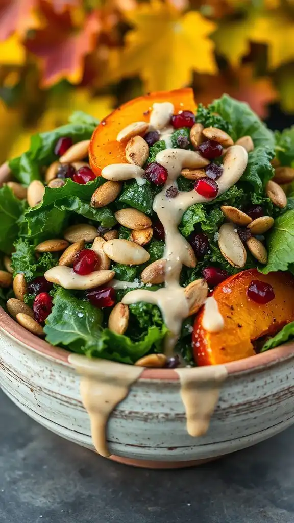 nutty vibrant fall salad