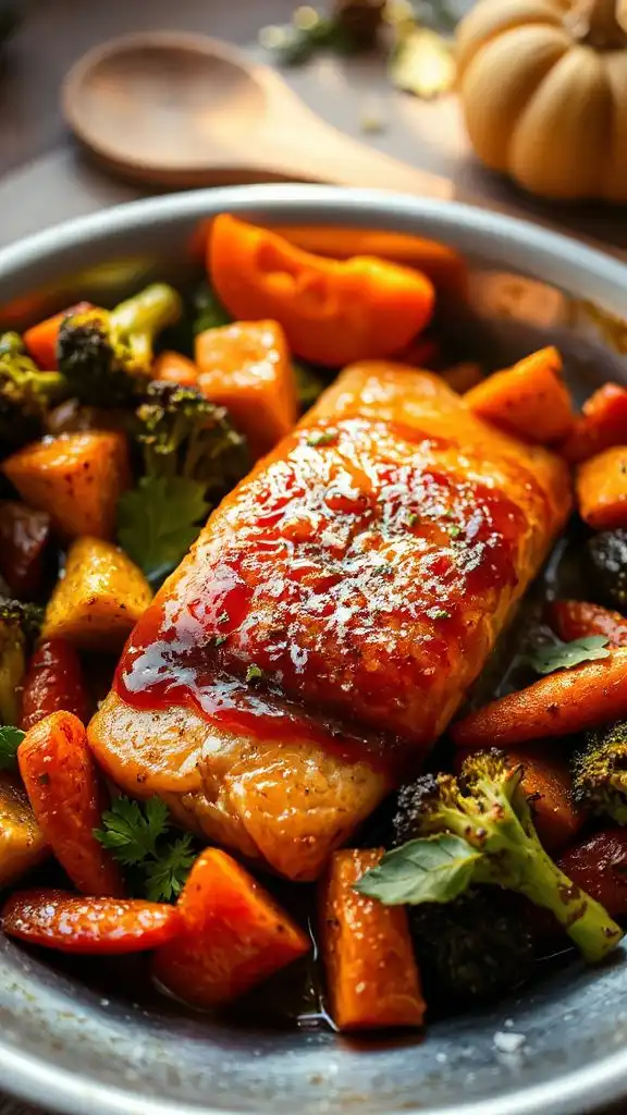one pan maple salmon dinner one pan maple salmon dinner