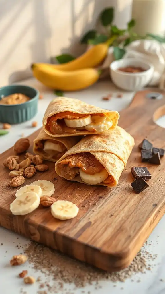 peanut butter banana wrap