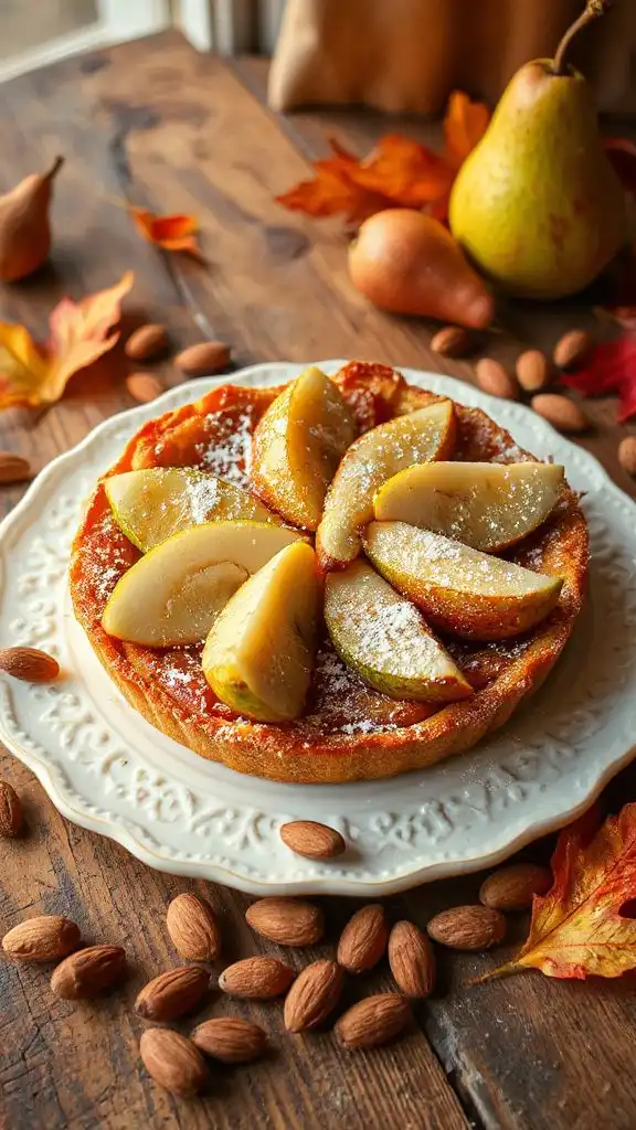 pear almond tart recipe steps