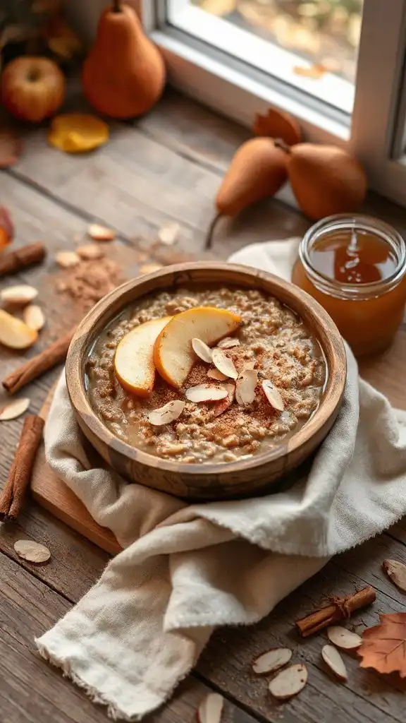 pear and cinnamon oatmeal