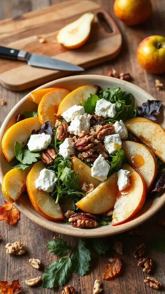 pear and goat cheese salad
