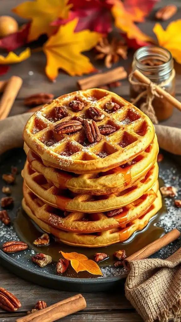pecan cinnamon waffle recipe