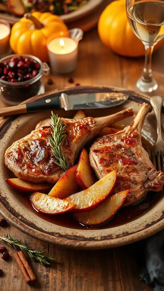 pork chops with pear glaze