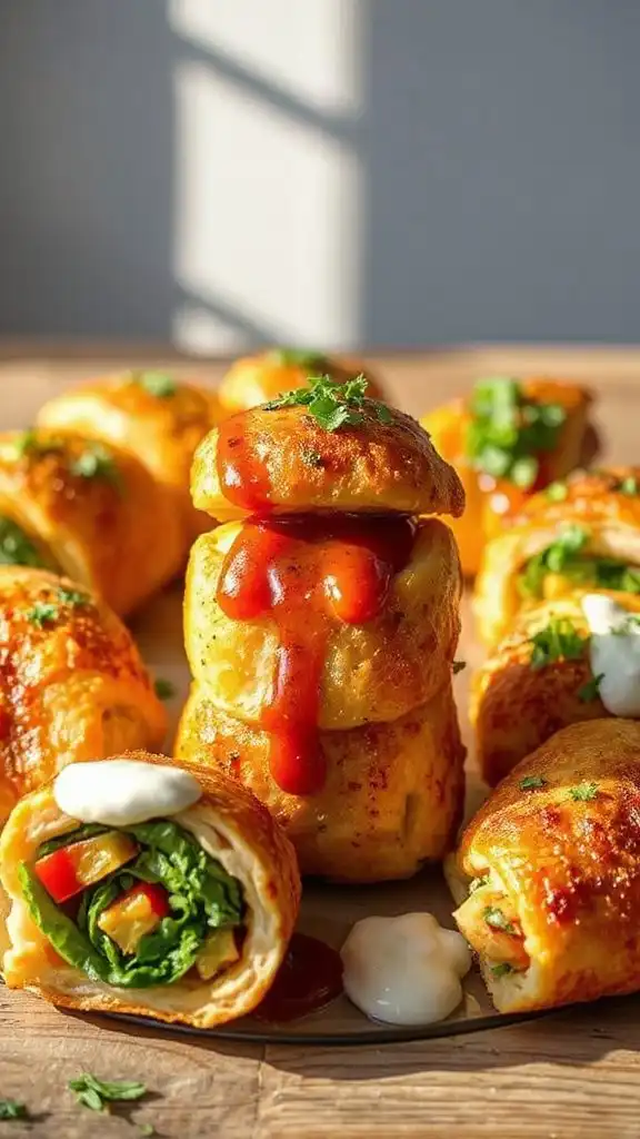 protein packed chicken rolls