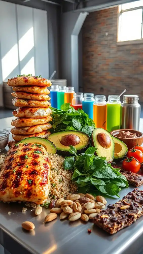 protein rich post game meal