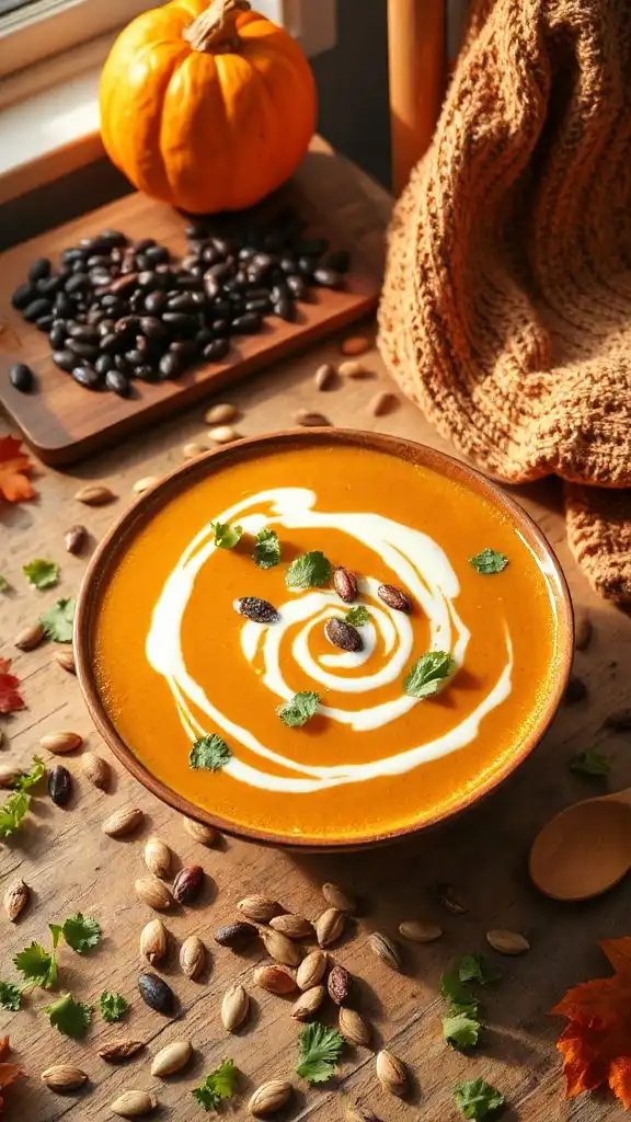 pumpkin black bean soup pumpkin black bean soup