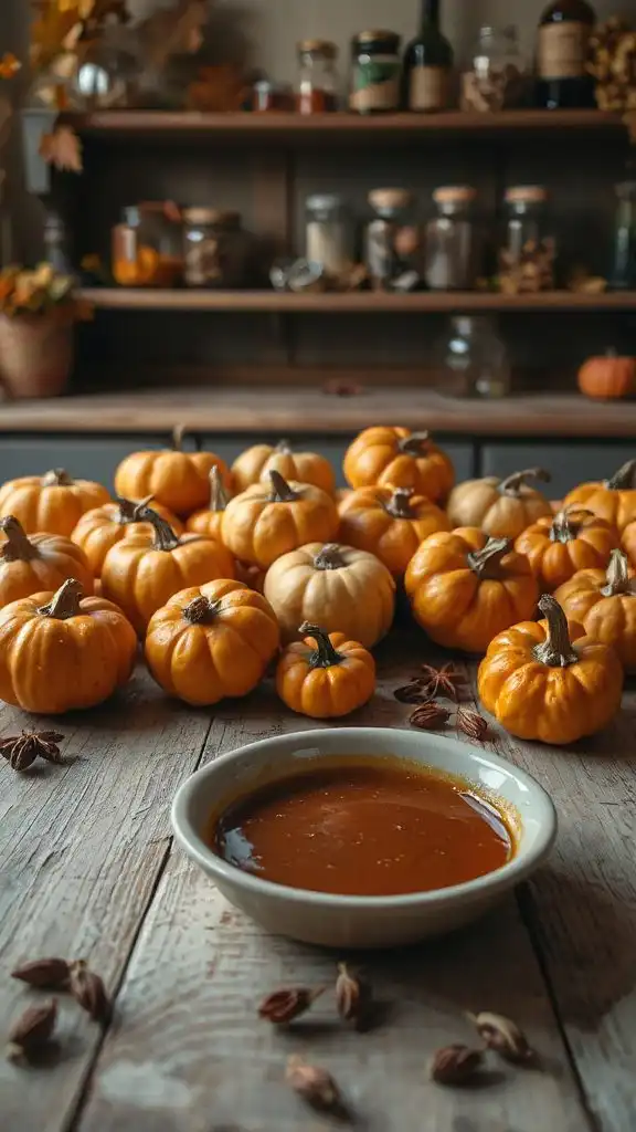 pumpkin caramel rum dessert