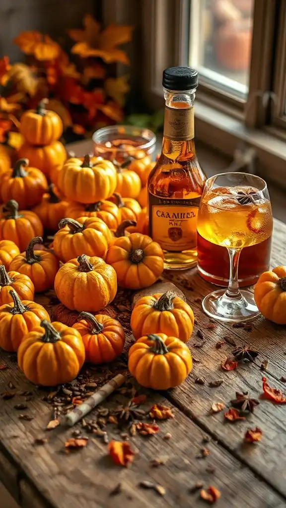 pumpkin caraway caramel rum