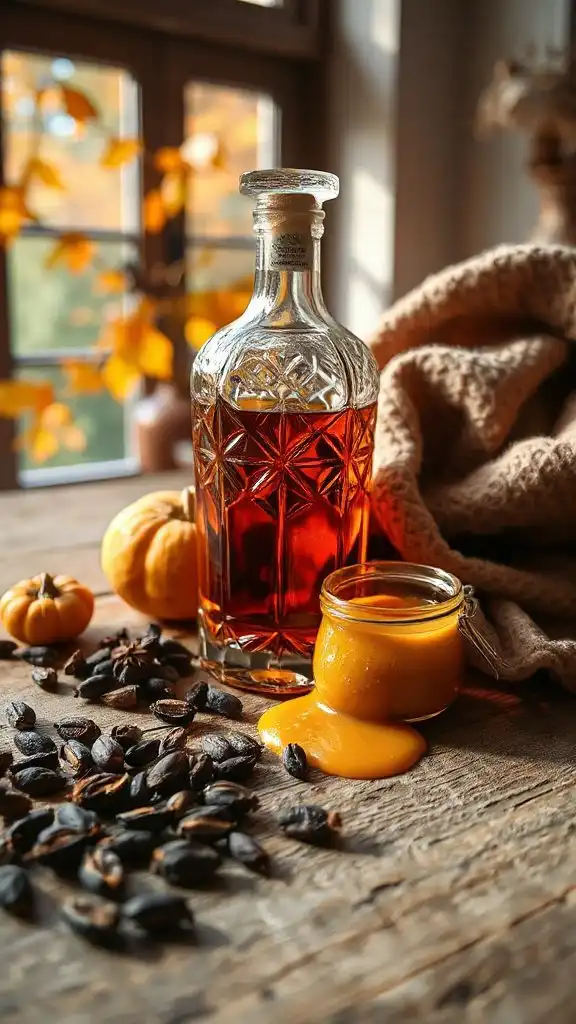 pumpkin cardamom rum elixir