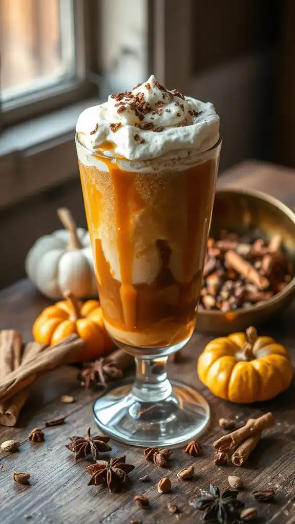 pumpkin chai cider float recipe
