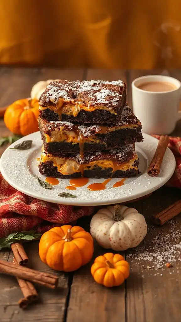 pumpkin cheesecake brownies recipe