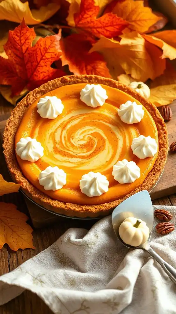 pumpkin cheesecake hybrid dessert
