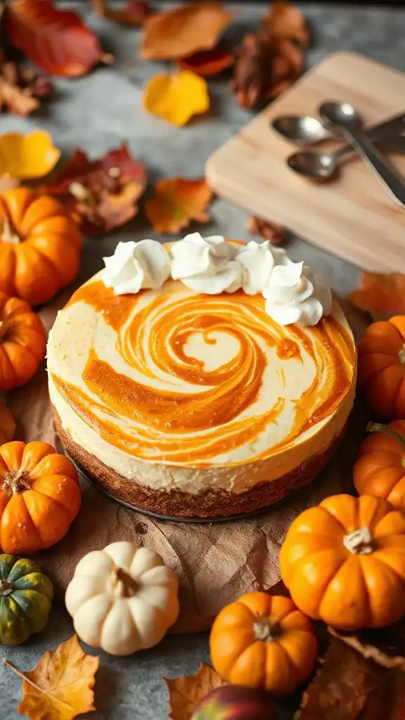 pumpkin cheesecake swirl delight