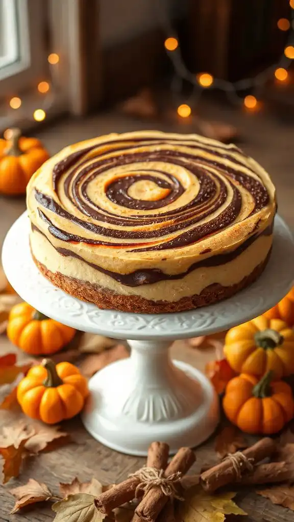 pumpkin chocolate cheesecake delight