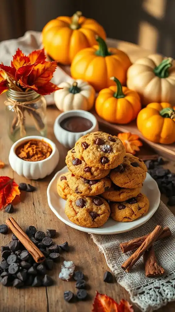 pumpkin chocolate chip cookies