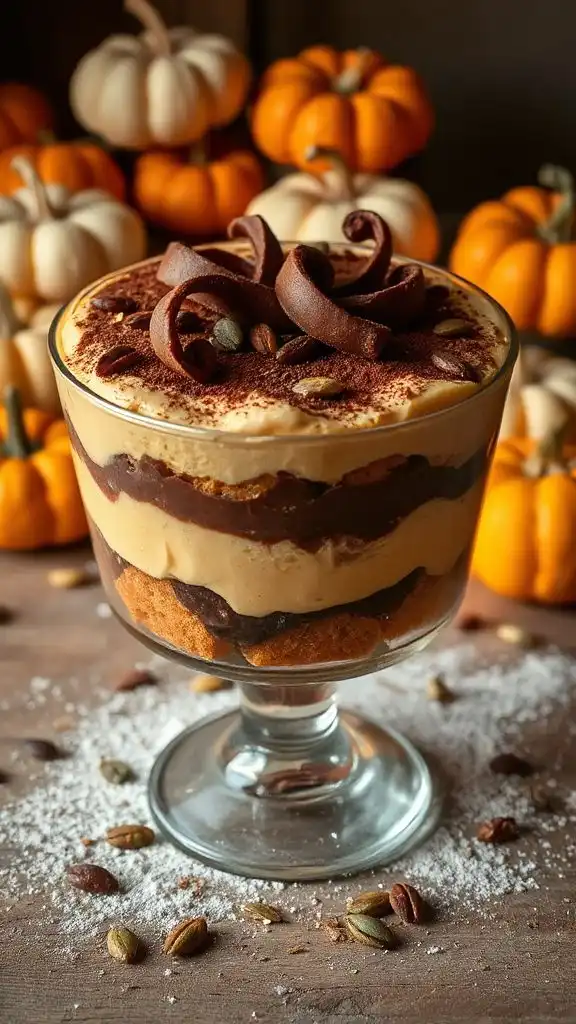 pumpkin chocolate dessert delight