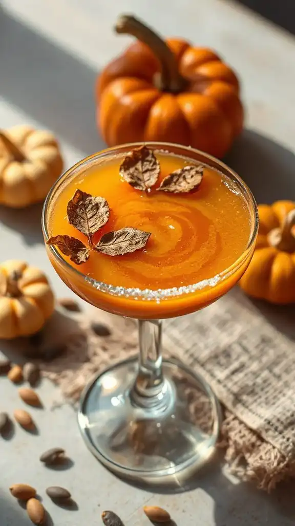 pumpkin cocktail with comfrey