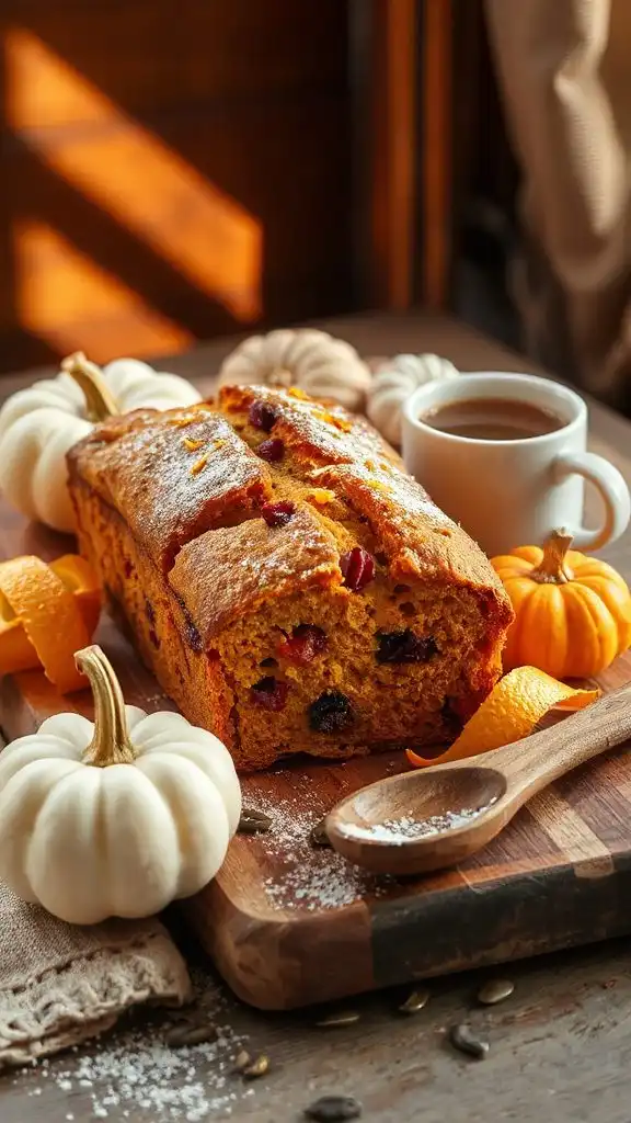 pumpkin cranberry bread delight