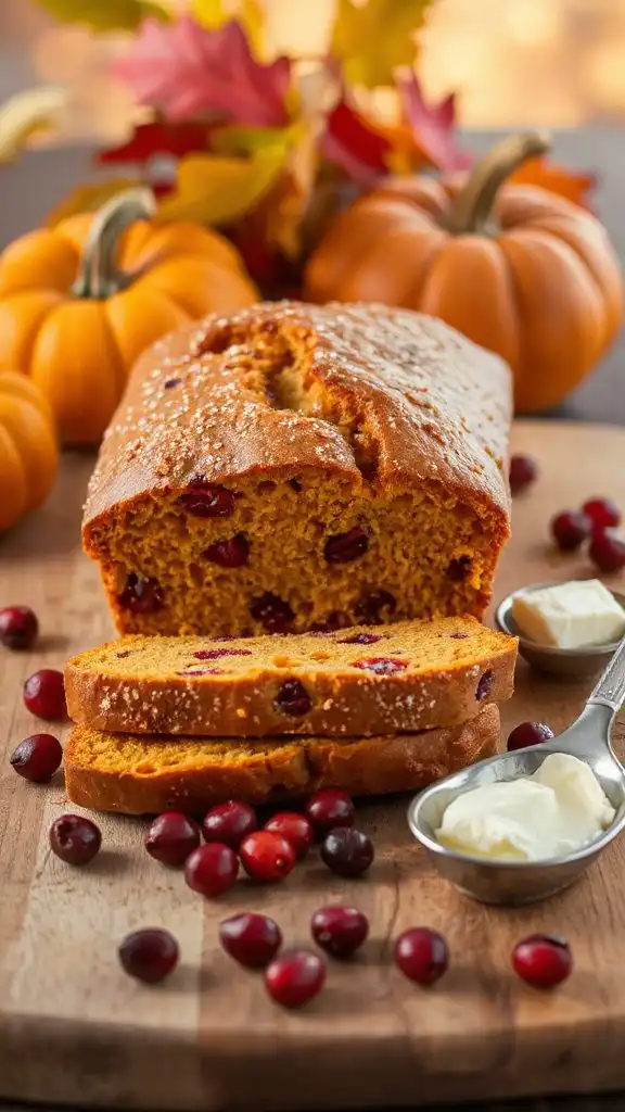 pumpkin cranberry bread recipe
