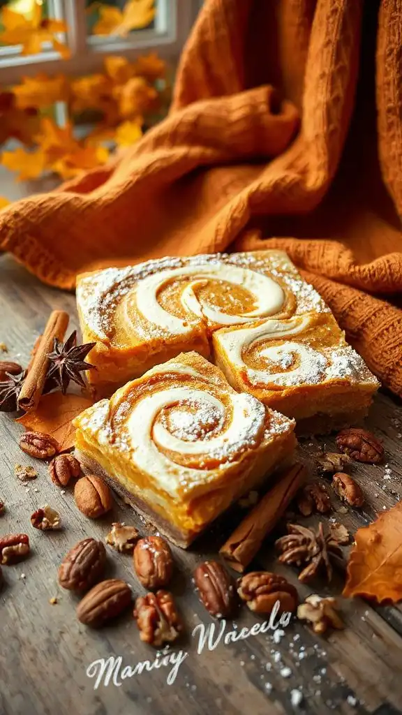 pumpkin cream cheese dessert bars