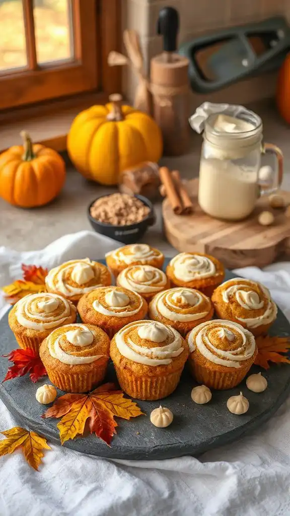 pumpkin cream cheese muffins