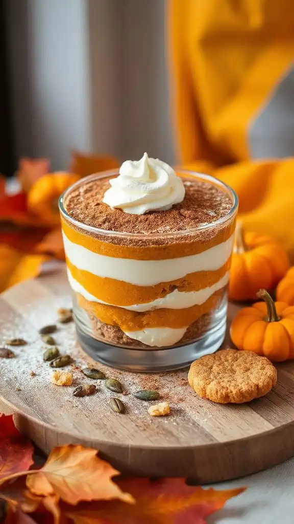 pumpkin flavored no bake dessert