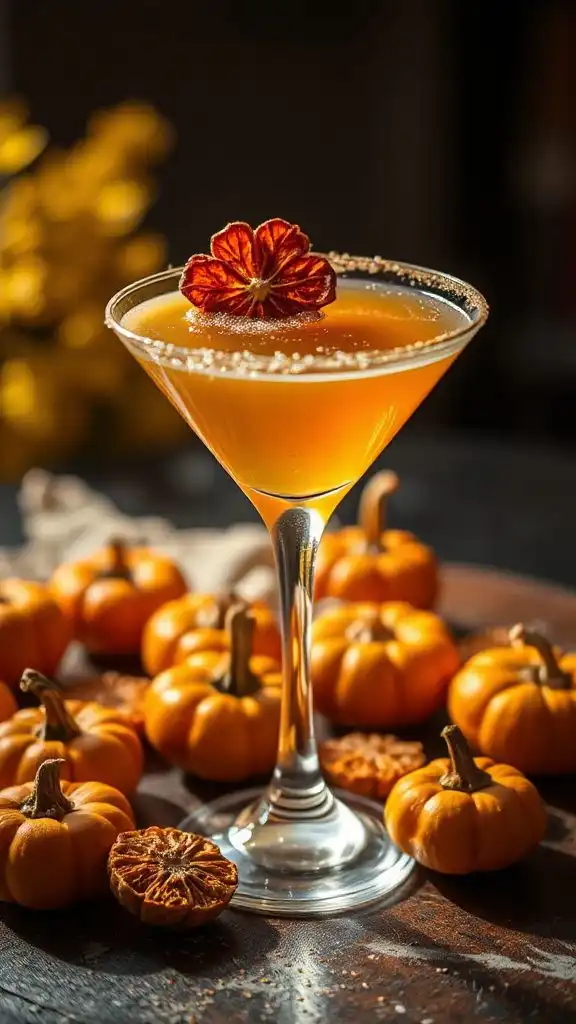 pumpkin galangal gingerbread martini