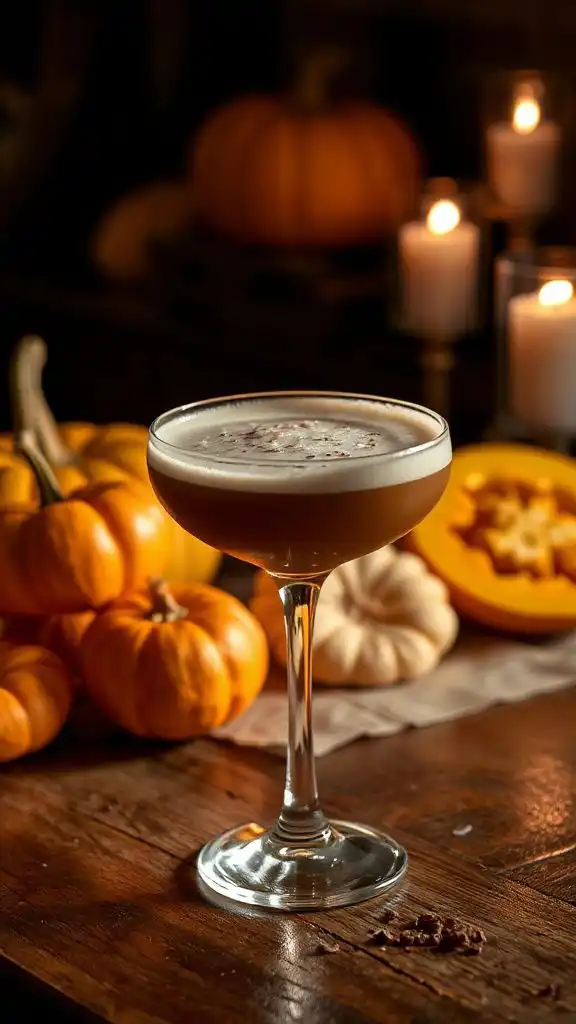 pumpkin infused espresso cocktail